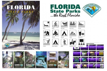 Florida State Parks Graphcis Brochure, Logo, Icons, Posters