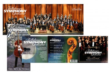 Tallahassee Symphony Photography CD Cover and Programs