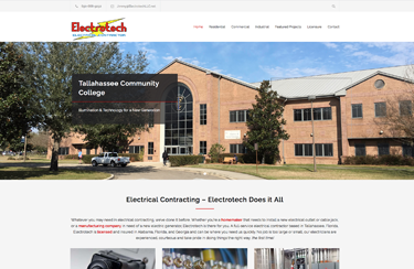 Electrotech Electrical Contractor Tallahassee Wordpress Website