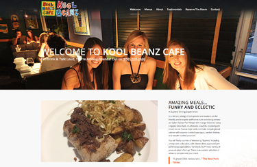 Kool Beanzf Cafe Wordpress website