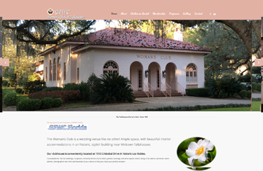 Website design for womans club of tallahassee