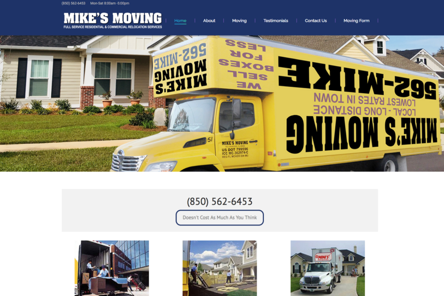 Mikes Moving Website