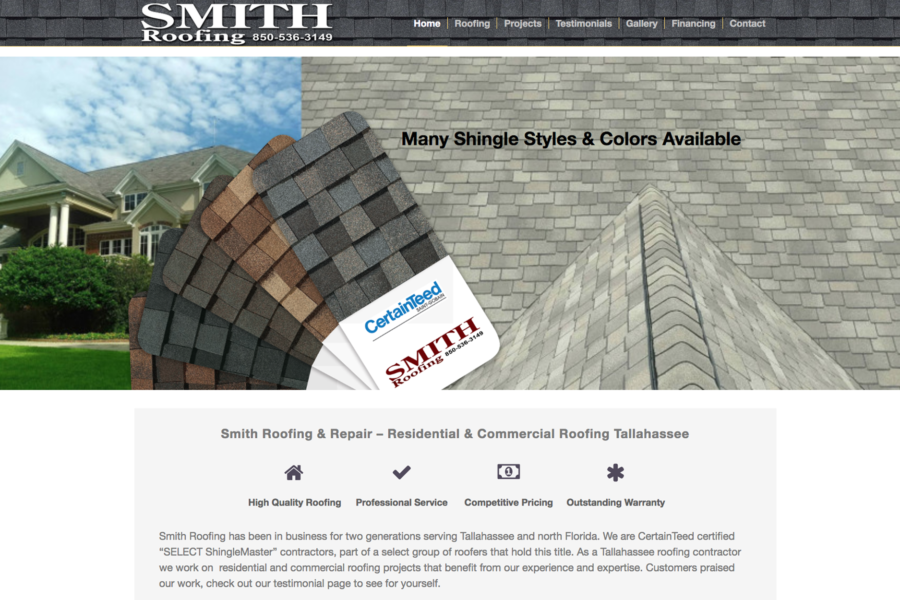 Smith Roofing Website