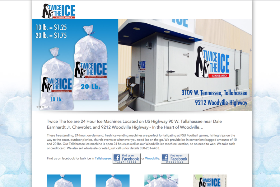 Twice the Ice Website