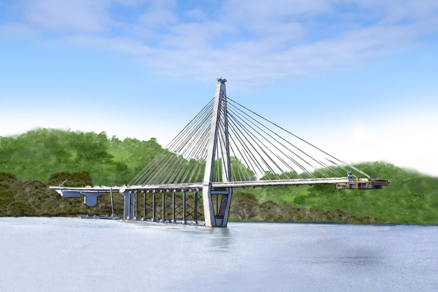 Ironton Bridge Illustration for Finley Engineering