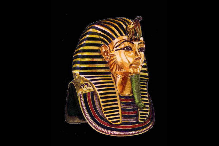 King Tut Magic Market Illustration