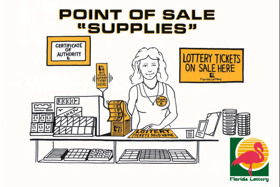 Florida Lottery Illustration for Presentation Cards