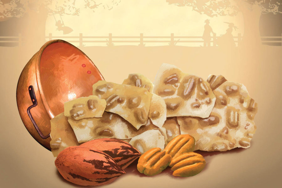 Pecan Brittle Illustration