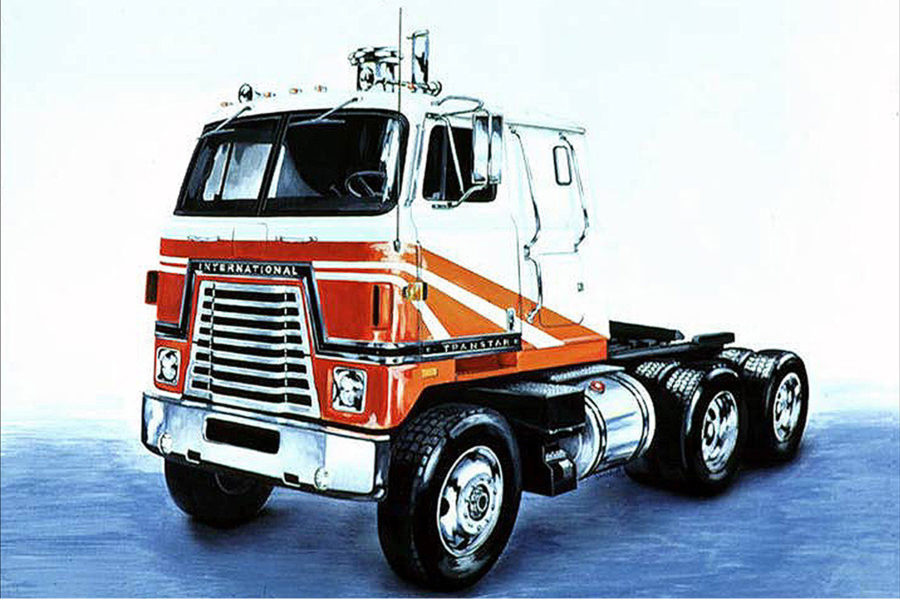 International Harvester Truck Illustraion