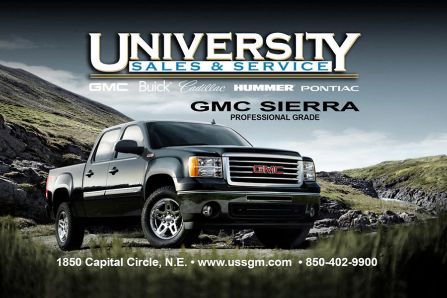 University Sales and Service Logo and Advertisment